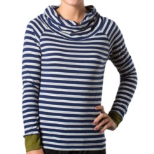 52%OFF レディースカジュアルシャツ ホーニートードストライプアウトボートツイストシャツ - オーガニックコットン、（女性用）長袖 Horny Toad Stripe Out Boat Twist Shirt - Organic Cotton Long Sleeve (For Women)画像